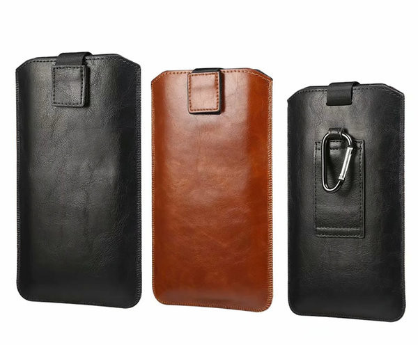 Ādas telefona maciņš - piemērots viduklim