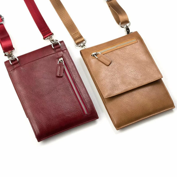 Daudzfunkcionāla mobilā telefona soma no eko ādas