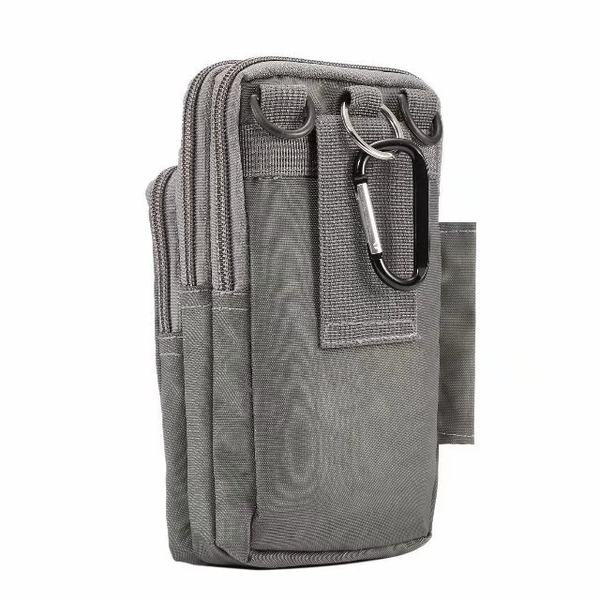 Tekstila soma ar vairākiem nodalījumiem mobilajam telefonam