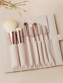Set pensule de machiaj cu geanta cosmetica