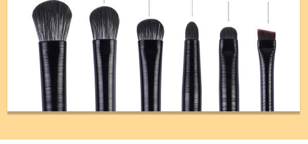 Musta värvi meigipintslite komplekt 3,5,6 tk