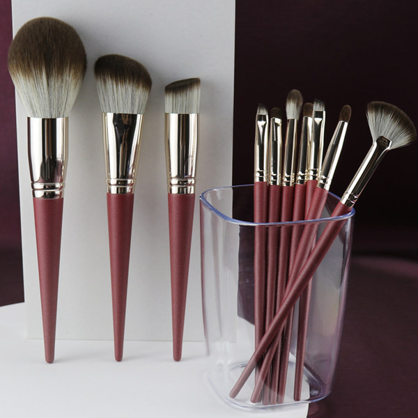 Set de 10 pensule de machiaj