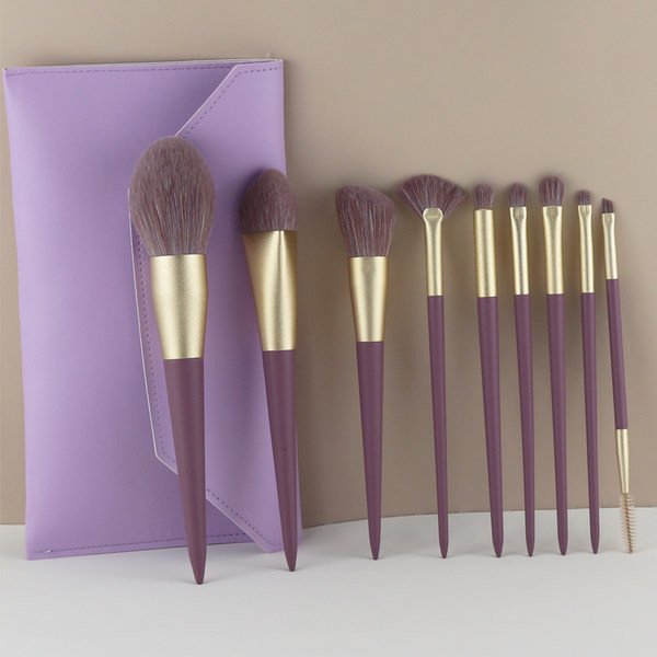 Set de 14 perii cu geanta de depozitare cosmetice