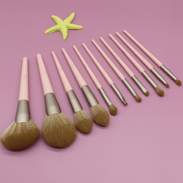 Ökojuukse meigipintslite komplekt - 11 tk