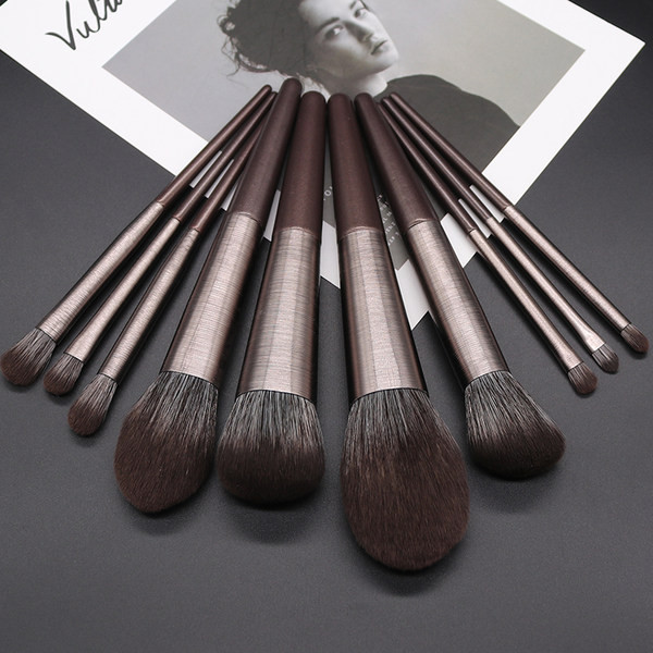 Pensule de machiaj 10 bucati intr-un set