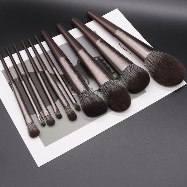 Pensule de machiaj 10 bucati intr-un set