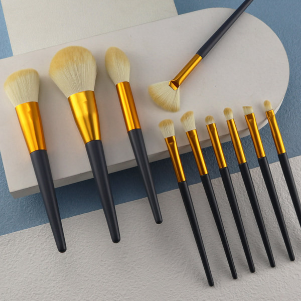 Set de 13 pensule de machiaj cu peri moi