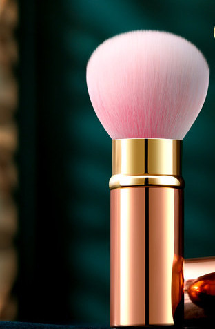 Kokkutõmmatav põsepuna pintsel ja puuder mitut värvi