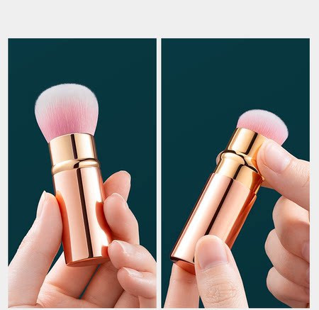 Kokkutõmmatav põsepuna pintsel ja puuder mitut värvi