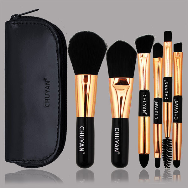 Μίνι πινέλα μακιγιάζ με μοντέρνα θήκη