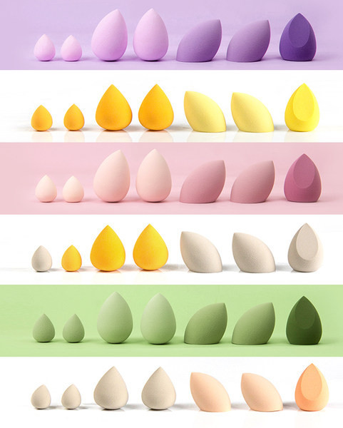 Meka spužvica za nanošenje šminke - set od 7 komada