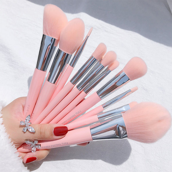 Kompletan set četkica za šminkanje s plastičnom drškom