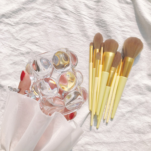 Kistovi za šminkanje 11 komada u kompletu s mekim vlaknima