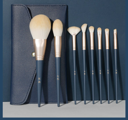 Σετ με 8 πινέλα μακιγιάζ με νεσεσέρ