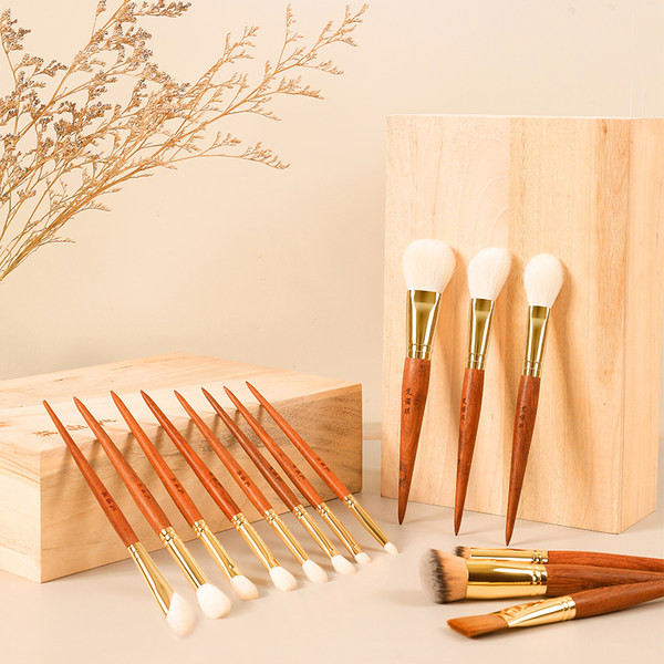 Kist za šminkanje s drvenom drškom - različiti modeli