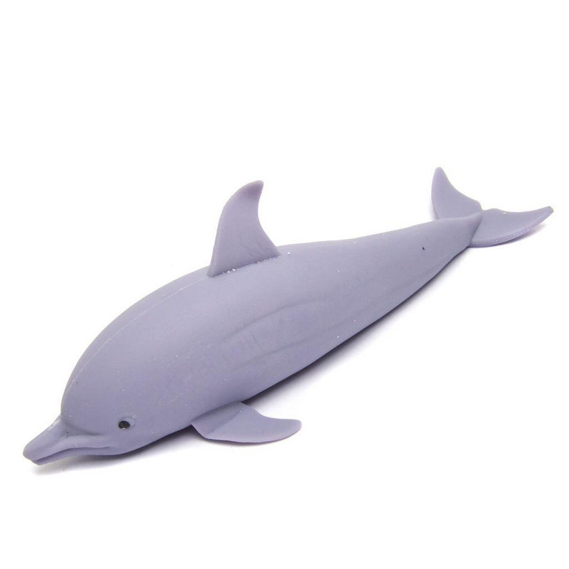 Антистрес играчка, Делфин, За стискане, Силиконова, 11х6 см