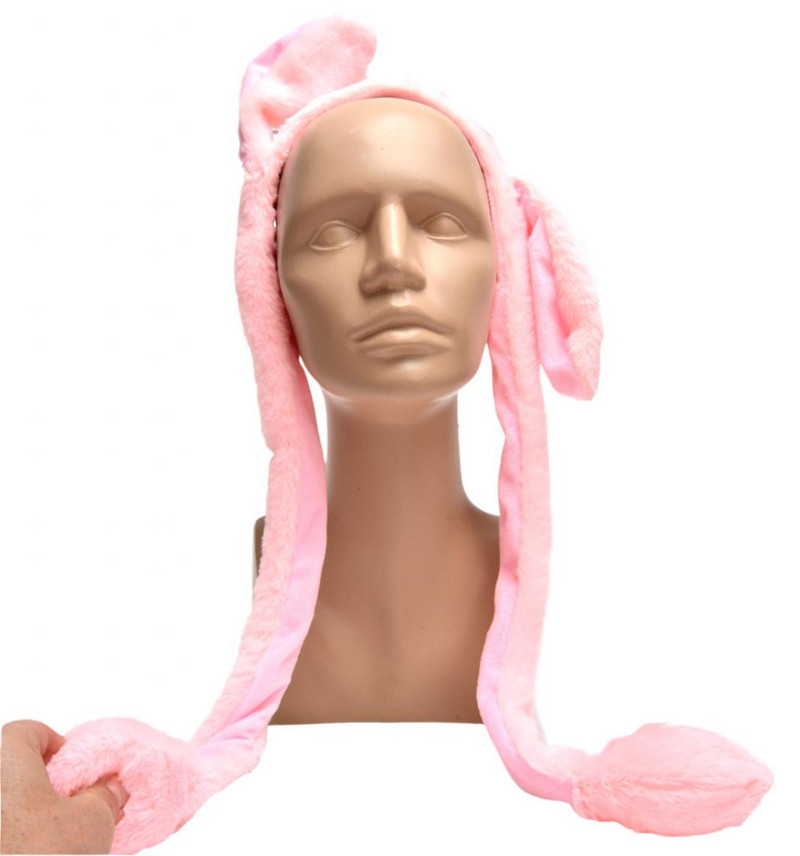 Аксесоар диадема, Заешки уши, Плюшена, Мърда ушите