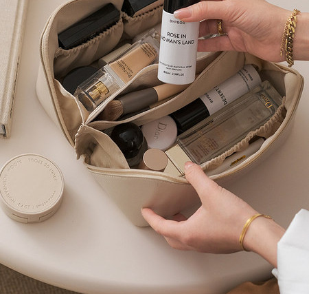 Moteriška kosmetikos krepšys makiažo laikymui