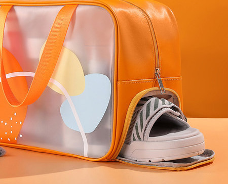 Geantă transparentă pentru depozitarea machiajului