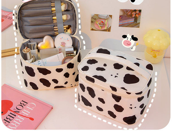 Tekstila kosmētikas soma grimam un tualetes piederumiem divi izmēri