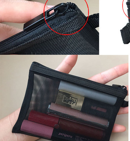 Mini caurspīdīgs kosmētikas komplekts