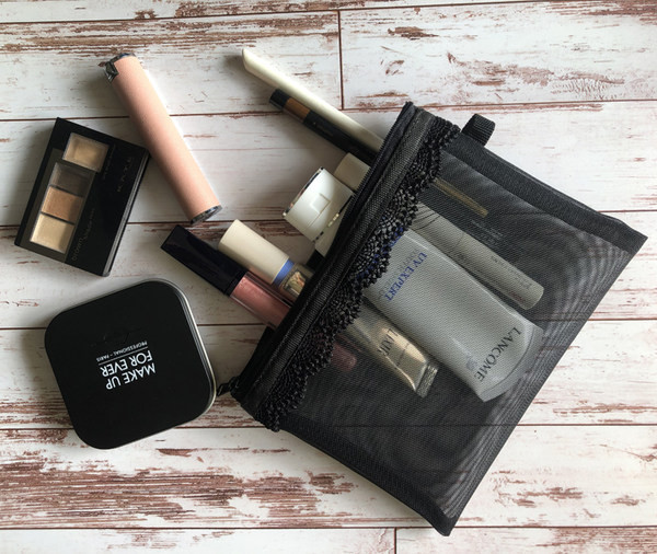 Φορητή διχτυωτή τσάντα μακιγιάζ