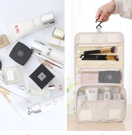 Vodootporna proširiva kozmetička torbica pogodna za odlaganje šminke i toaletnih potrepština