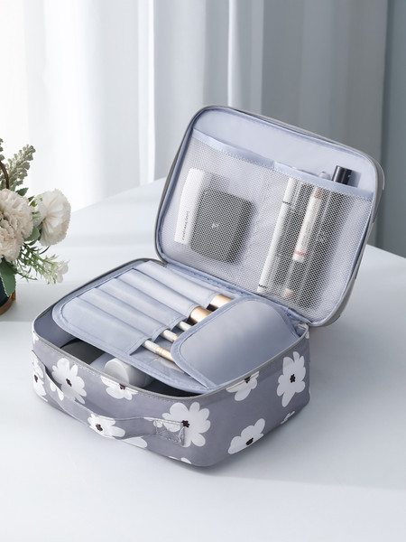Φορητή καλλυντική θήκη ταξιδίου για αποθήκευση μακιγιάζ και καλλυντικών