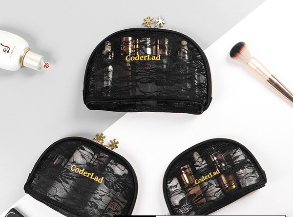 Tekstilna kozmetička torbica s čipkom