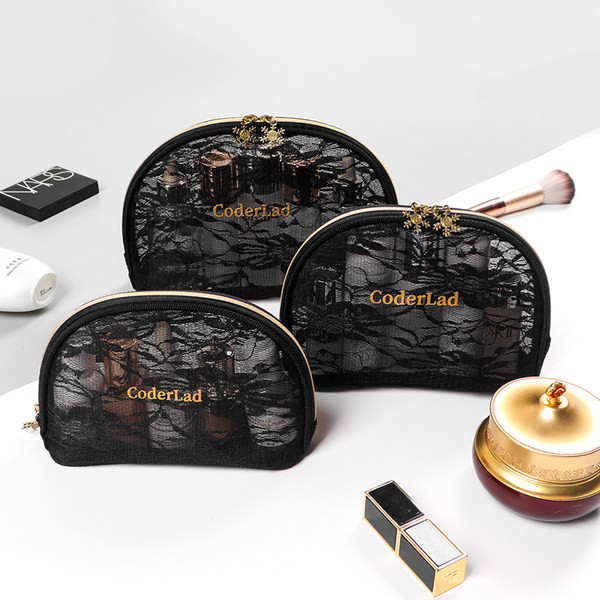 Tekstilna kozmetička torbica s čipkom