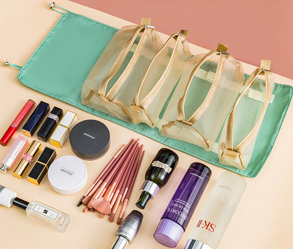 Prijenosna sklopiva putna torbica - za spremanje šminke i toaletnih potrepština