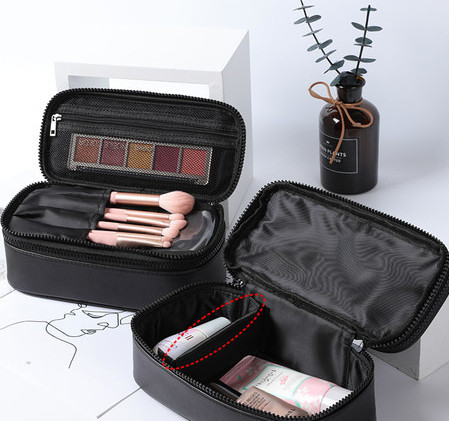 Geantă cosmetică multifuncțională cu două straturi