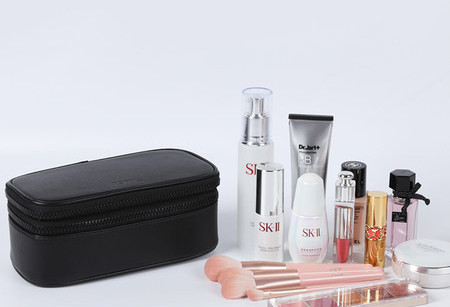 Geantă cosmetică multifuncțională cu două straturi