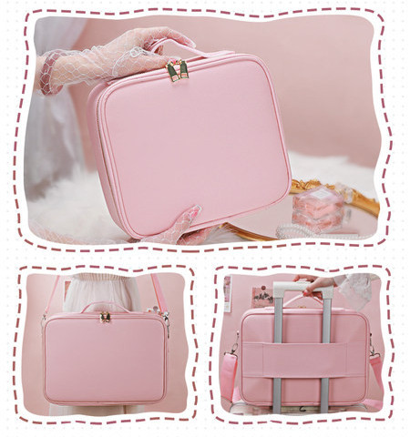 Prijenosna kozmetička torbica za pohranu šminke i kistova