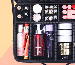 Aktatáska típusú kozmetikai rendszerező