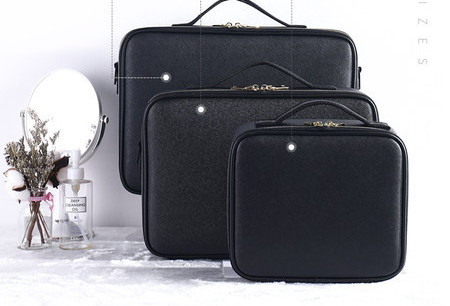 Kosmetikos krepšys makiažui ir šepetėliams