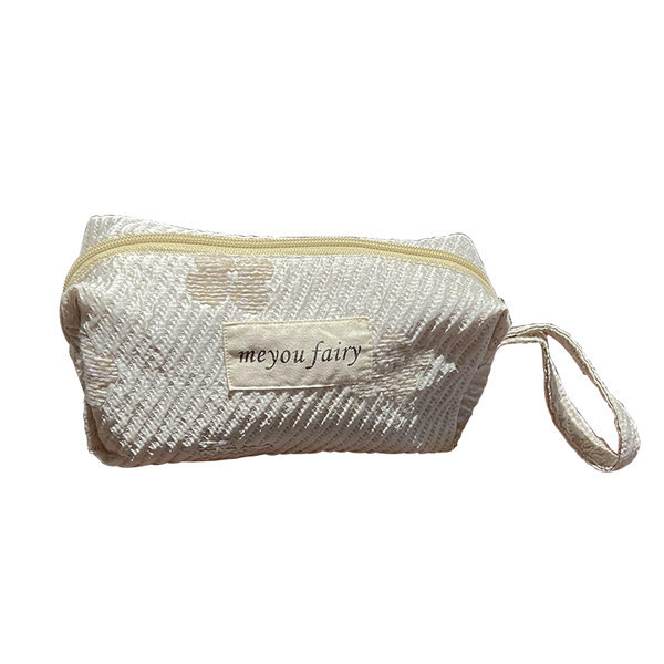 Geanta portabila pentru machiaj cosmetic - inchidere cu fermoar