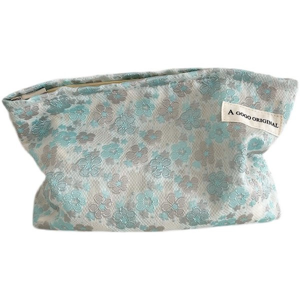 Tekstila kosmētikas soma ar rāvējslēdzēju