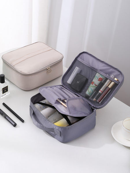 Τσάντα καλλυντικών με πολλές θήκες - κατάλληλη για ταξίδια