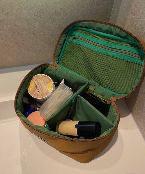 Textil kozmetikai táska sminkhez