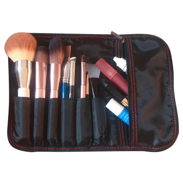 Cutie pentru pensule de machiaj textil