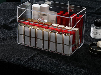 Прозрачна кутия за съхранение на червила 