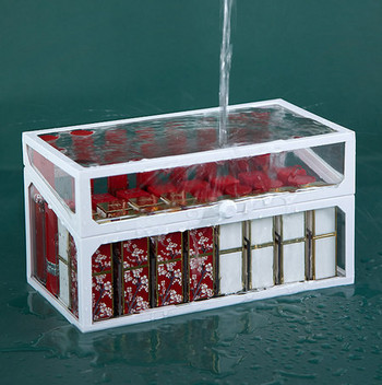 Стъклена прозрачна кутия за съхранение на червила 