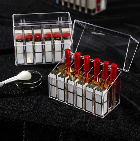 Διάφανο κουτί αποθήκευσης κραγιόν