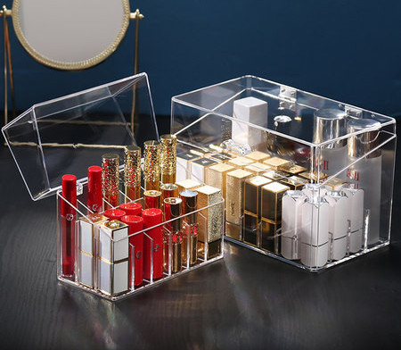 Prozirna kutija za pohranjivanje ruževa otporna na prašinu