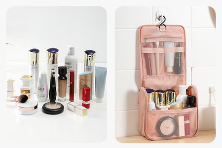 Οργανωτής μακιγιάζ από ύφασμα κατάλληλο για ταξίδια