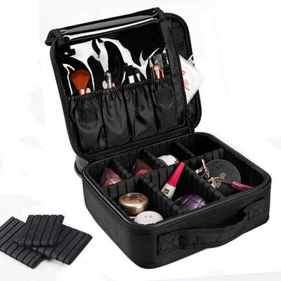 Trusa cosmetica pentru machiaj si pensule