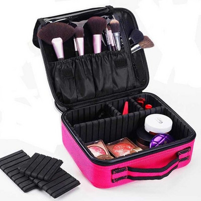 Trusa cosmetica pentru machiaj si pensule