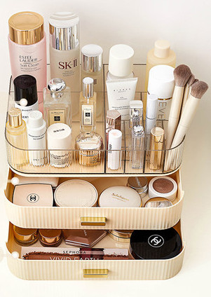 Κουτί γραφείου με πολλές θήκες για μακιγιάζ