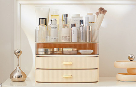 Κουτί γραφείου με πολλές θήκες για μακιγιάζ